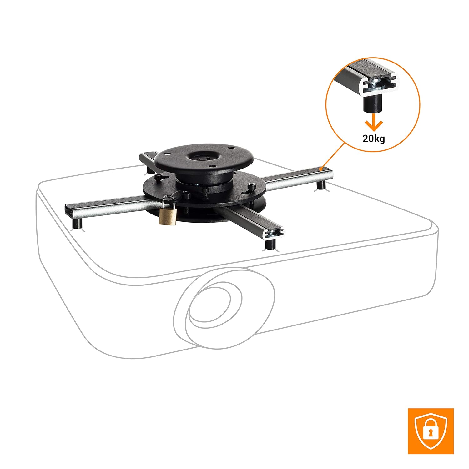 celexon proyector Montaje en Techo Universal PS Ultraflat: Amazon ...