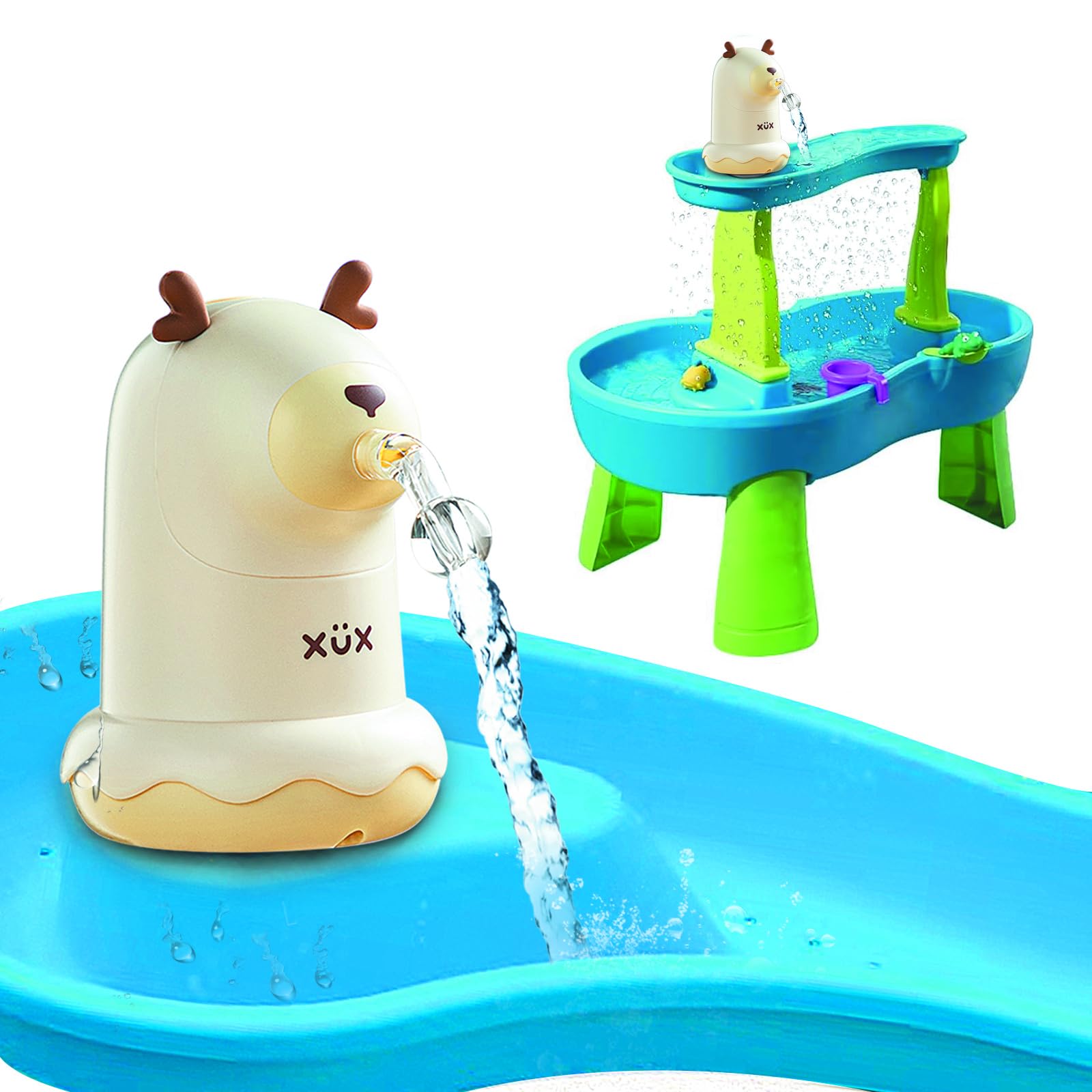Photo 1 of Water Table Pump, Battery Powered Work Continuously Water Pump for Water Table, Small Cordless Water Pump for Water Table Accessories, Toddler Activity Table Accessory, Summer Outdoor Water Table Toys