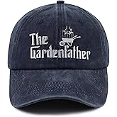 Wsaztulp The Garden Father Hat for Men, Funny Adjustable Cotton Embroidered Gardeners Dad Baseball Cap