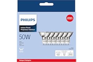 Philips 569871 Halogen 50W GU10 Flood Light Bulb 6 Pack