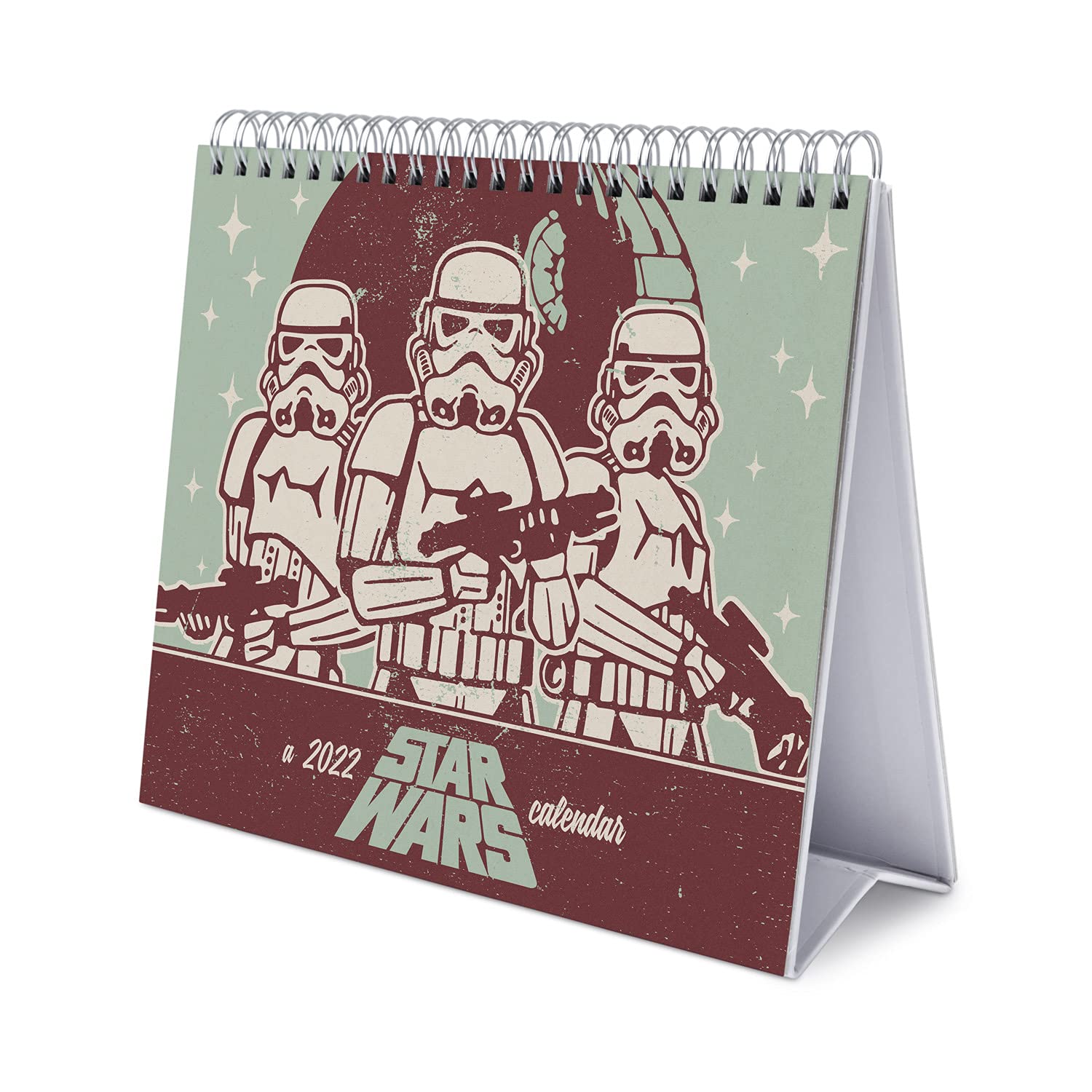 Grupo Erik,Star Wars Green,CS22007 Official Star Wars Calendar 2022 - Desktop Calendar 2022 Star Wars Desk Calendar 2022-12 Month 2022 Planner