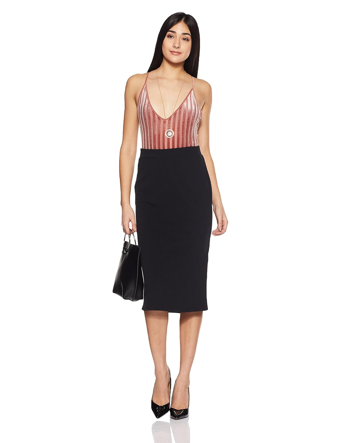 and women's knee-long skirt