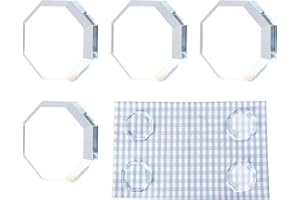 LONGWIN 4Pcs Glass Pattern Weights for Sewing, Fabric Weights for Cloth Dressmaking Sample Cutting Paper Weight Accessories