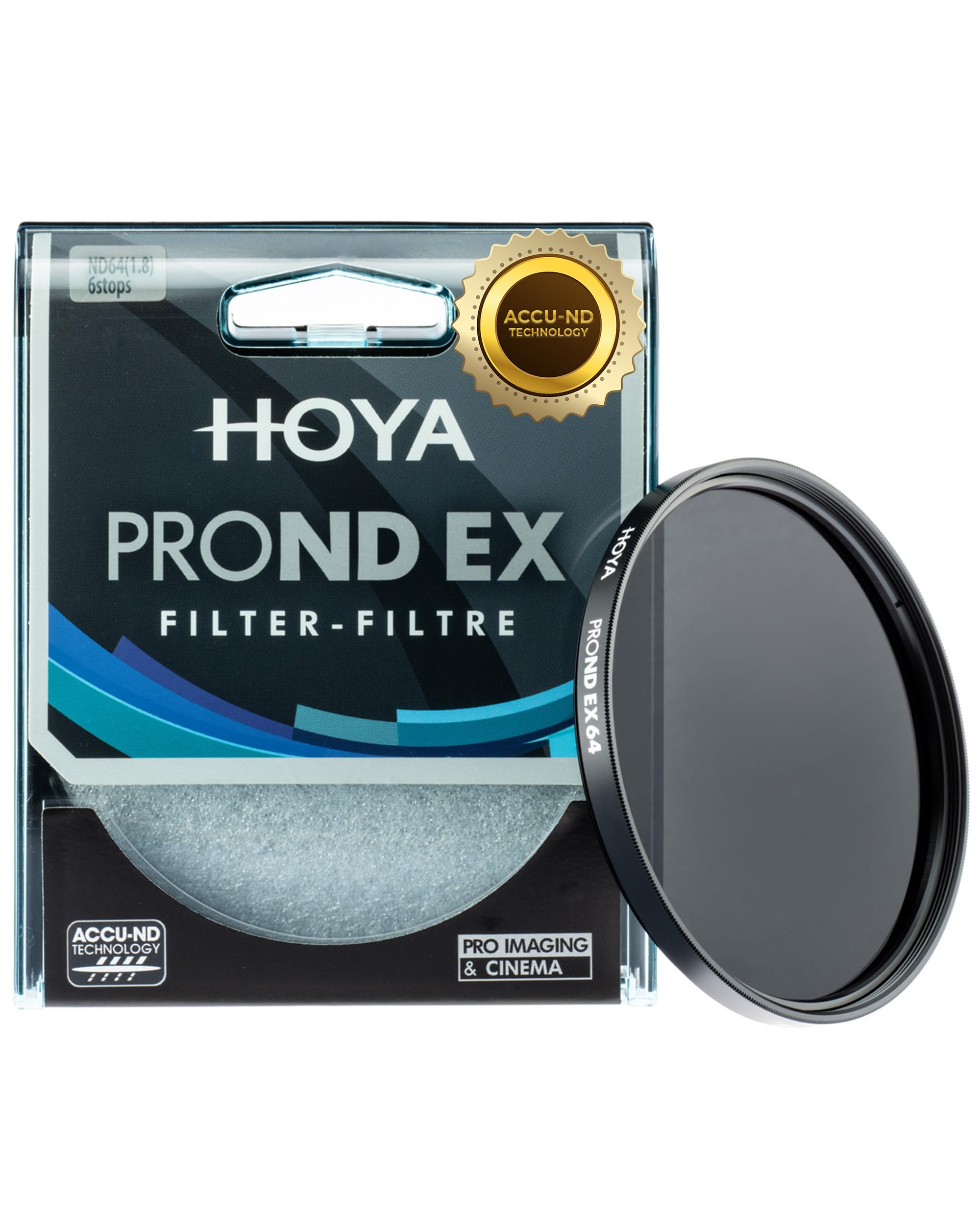 HOYA YYN3652 PRO ND-EX Neutral Density Filter ND64, Black, ø52mm — image 1