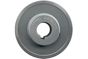 Saelno AK30-3/4 Sheaves,v Belt Pulley 3/4 inch bore 3" OD,Mechanical Pulleys Cast Iron for A 3L 4L V-Belts,AK3034 Pulley