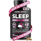 Extra Strength Sleep Aid for Adults with Extended Release MicroActive Melatonin, Ashwagandha, L-Theanine, & 7 Additional All-Natural Ingredients | Advanced Recovery Supplement (90 Capsules)