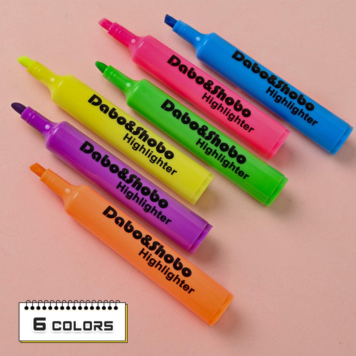 Dabo & Shobo Highlighters Set of 48, Colored Markers And Beautiful Combination Set Liquid Ink Fast Drying And Not Easy To Fade Are Suitable For Classroom, Office And Shop Short Style : Office Products