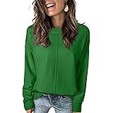 EVALESS Womens Sweaters Fall 2025 Casual Long Sleeve Lightweight Oversized Pullover Sweater Tops