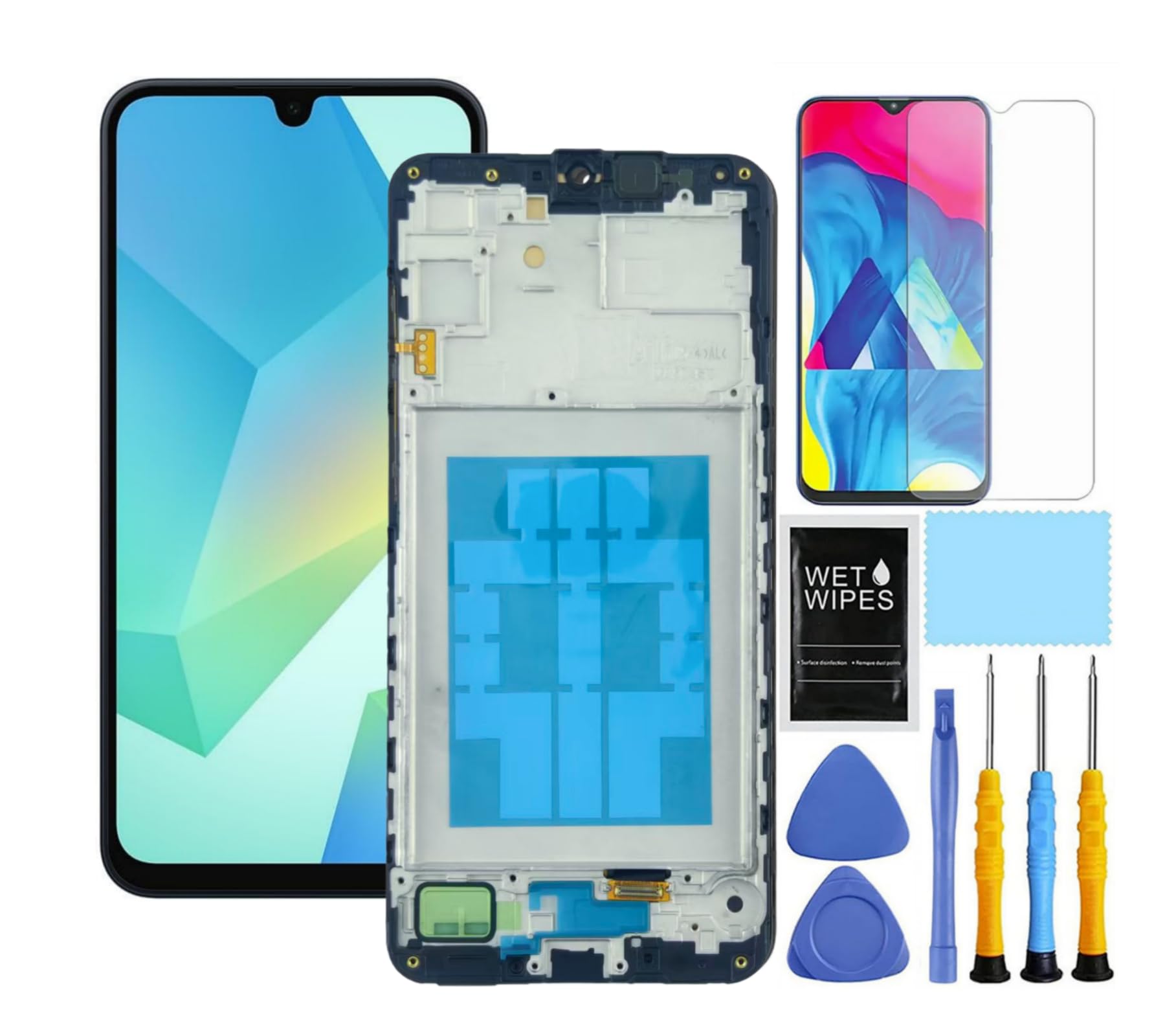 ZTOOYO for Samsung Galaxy A16 5G Screen Replacement for Samsung A16 Screen Replacement with Frame kit A166e A166u A166p s166v A166w S166dl LCD Touch Display digitizer Assembly (Not for 4G)