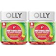 OLLY Metabolism Gummy Rings, Apple Cider Vinegar, Vitamin B12, Chromium, Energy and Digestive Health, Chewable Supplement, Apple Flavor, Twin Pack - 60 Count