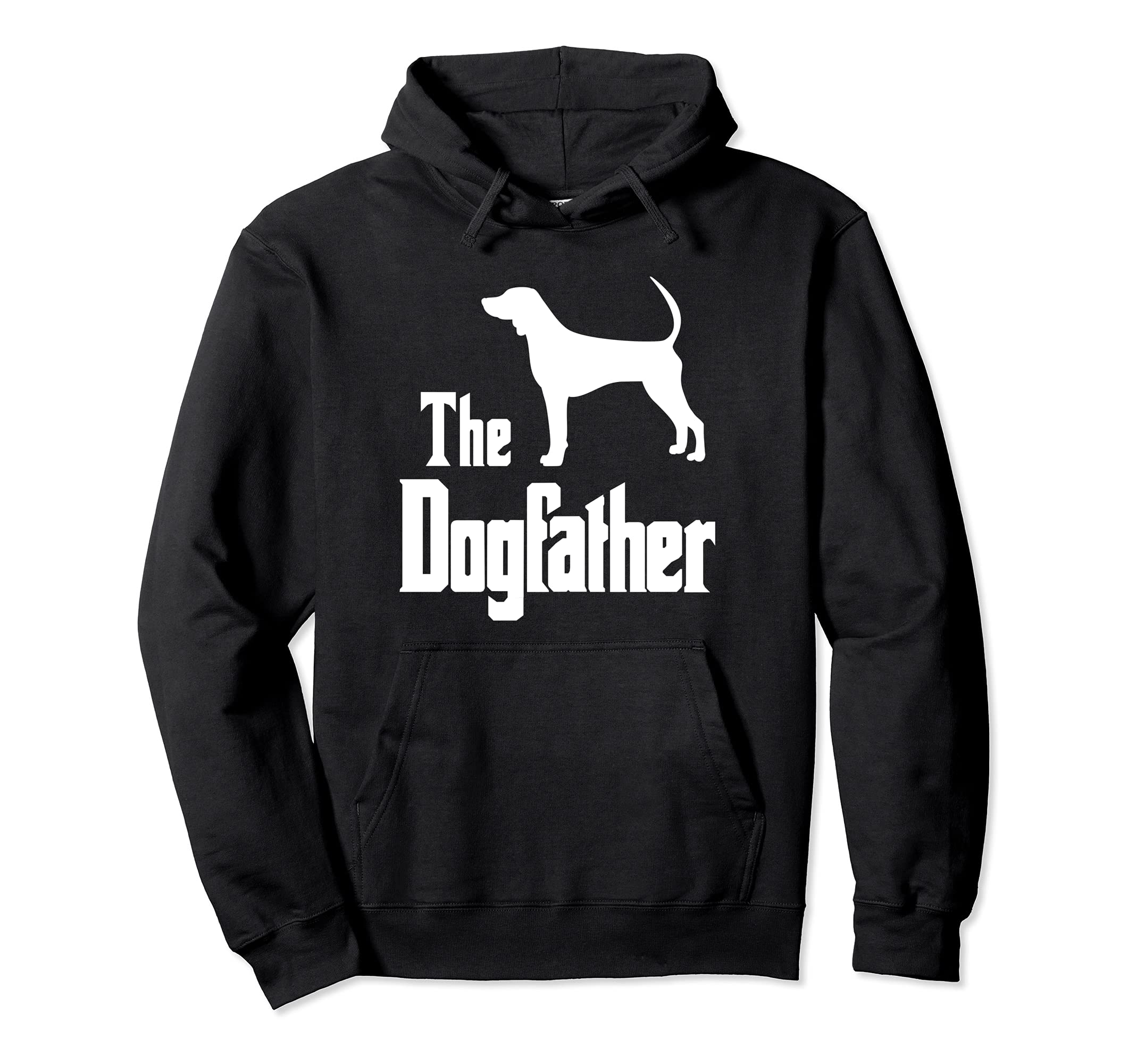 The Dogfather - dog gift, funny Black and Tan Coonhound Pullover Hoodie
