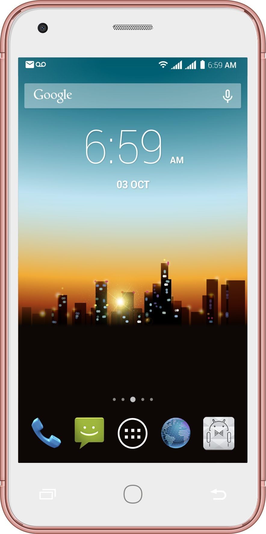 POSH MOBILE ICON ANDROID UNLOCKED DUAL SIM 5.0” GSM SMARTPHONE with soft metallic design, FULL-sized display, 5MP Camera and 4GB of Storage (MODEL # S510 ROSE GOLD)
