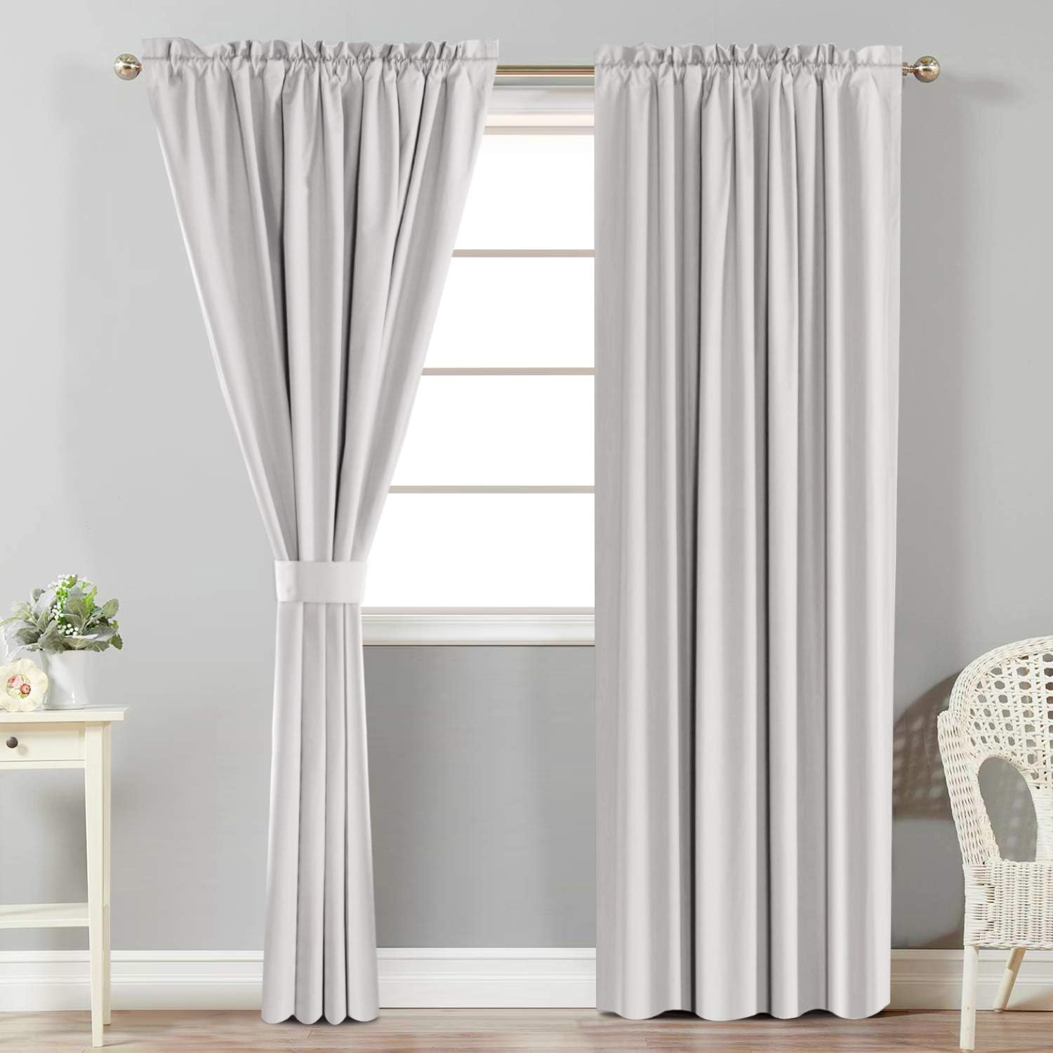 Amazon Com 100 Blackout Window Treatment Rod Pocket Curtains
