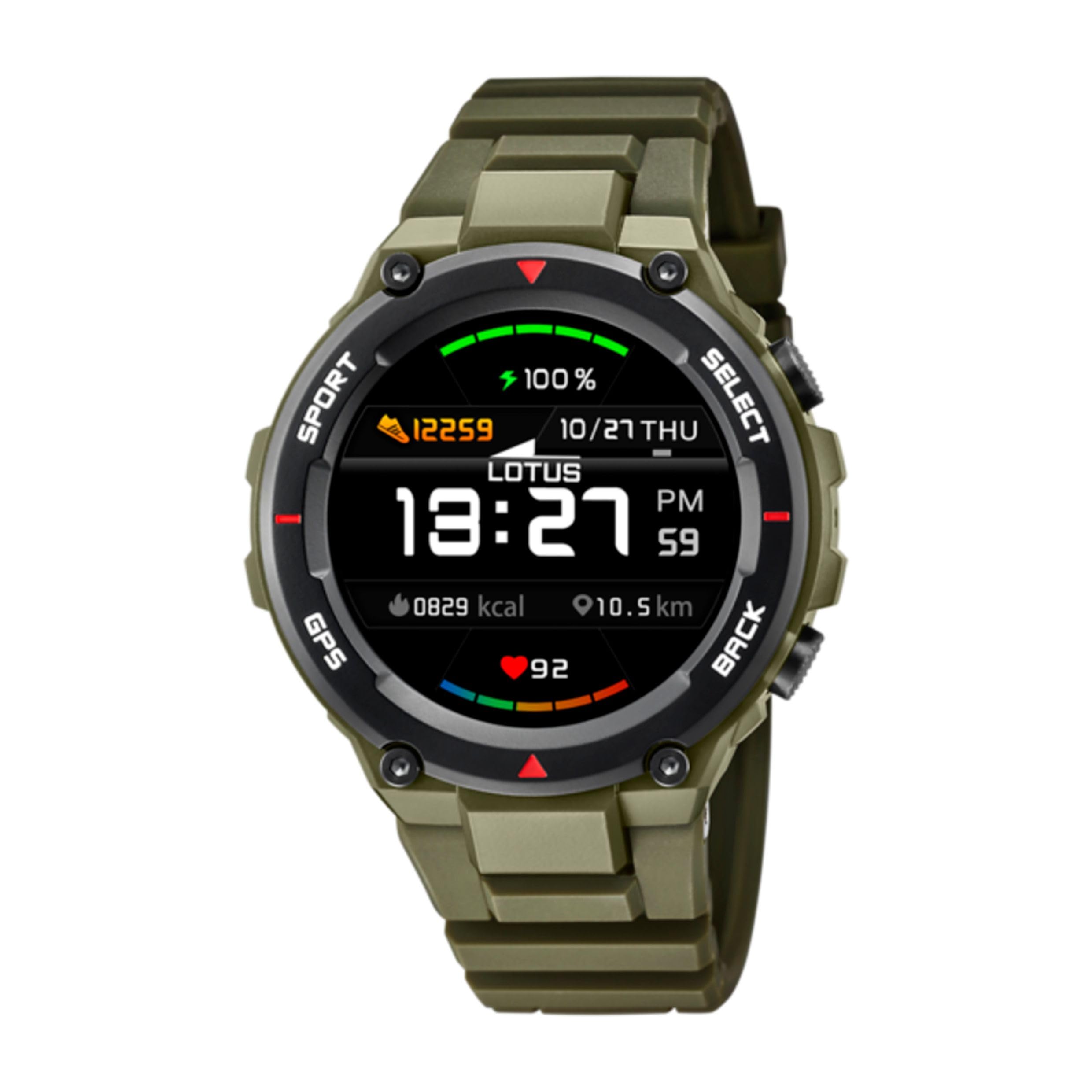 Lotus 50024/3 Mens Smartwatch with Rubber Strap