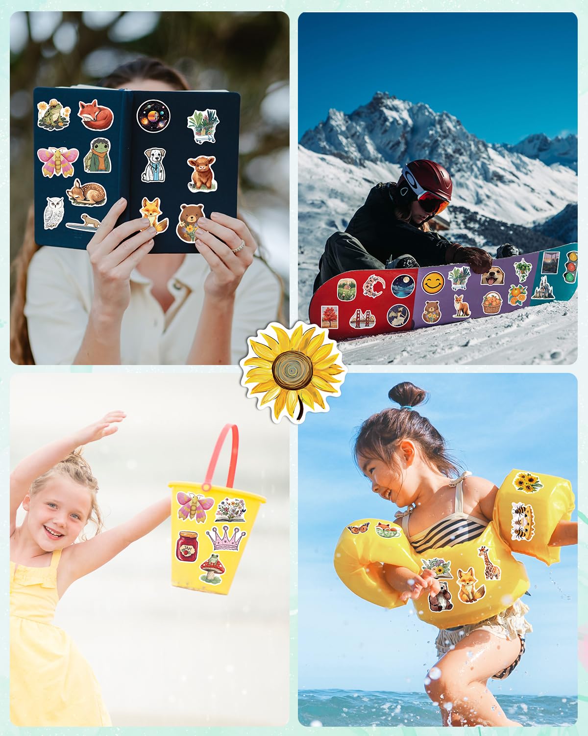 AOWDIAO 150 Pcs Aesthetic Stickers Pack - Waterproof, Durable Designs for Teens, Kids, and Adults - Ideal for Parties, Gifts, and School Projects