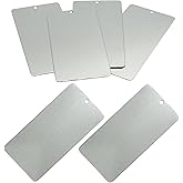 StayMax 2 x 4 Inch Metal Engraving Blank Tags Rectangle Stamping Blanks 25 Pack