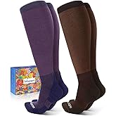 Lalapapa Comfortable Cotton Compression Socks for Women Men - 20-30mmHg Breathable Arch Support Socks for Flying Nurse