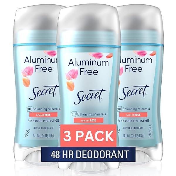 SECRET ALUMINUM FREE DEODORANT FOR WOMEN, 48HR ODOR...