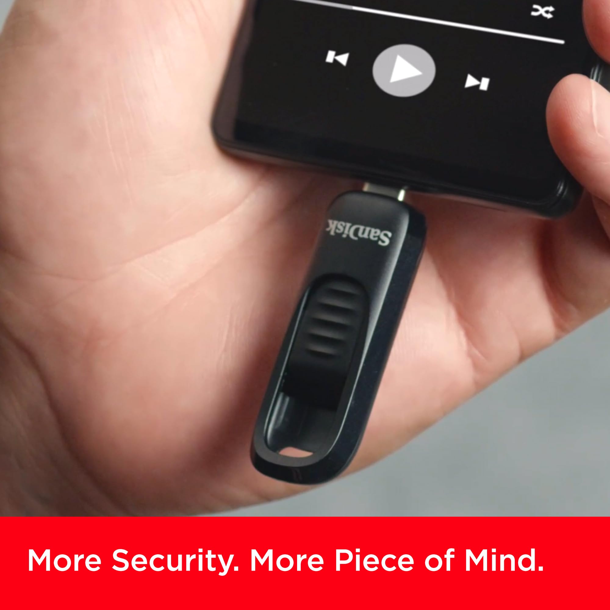 SanDisk 256GB Ultra Slider USB Type-C Flash Drive - Up to 400MB/s, USB 3.2 Gen 1, Retractable Connector - SDCZ480-256G-G46​