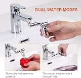Ibergrif Tap Extender 1440° Swivel Robotic Arm Faucet Aerator Silver M91006 view 4