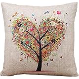Square Home Sofa Throw Cotton Cushion Case,Aobuang 18" x 18" Decorative Pillow Cover