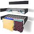 Step Up Laundry Drying Rack (28-INCH Industrial Gray), Wall Mounted, Retractable Clothes Drying Rack, 40lbs Capacity, 11.6 Linear Ft, with Wall Template and Long Screwdriver Bit