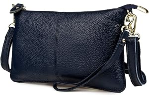 Artwell Genuine Leather Clutch Wallet For Women Wristlet Envelop Crossbody Purse Card Shoulder Bag