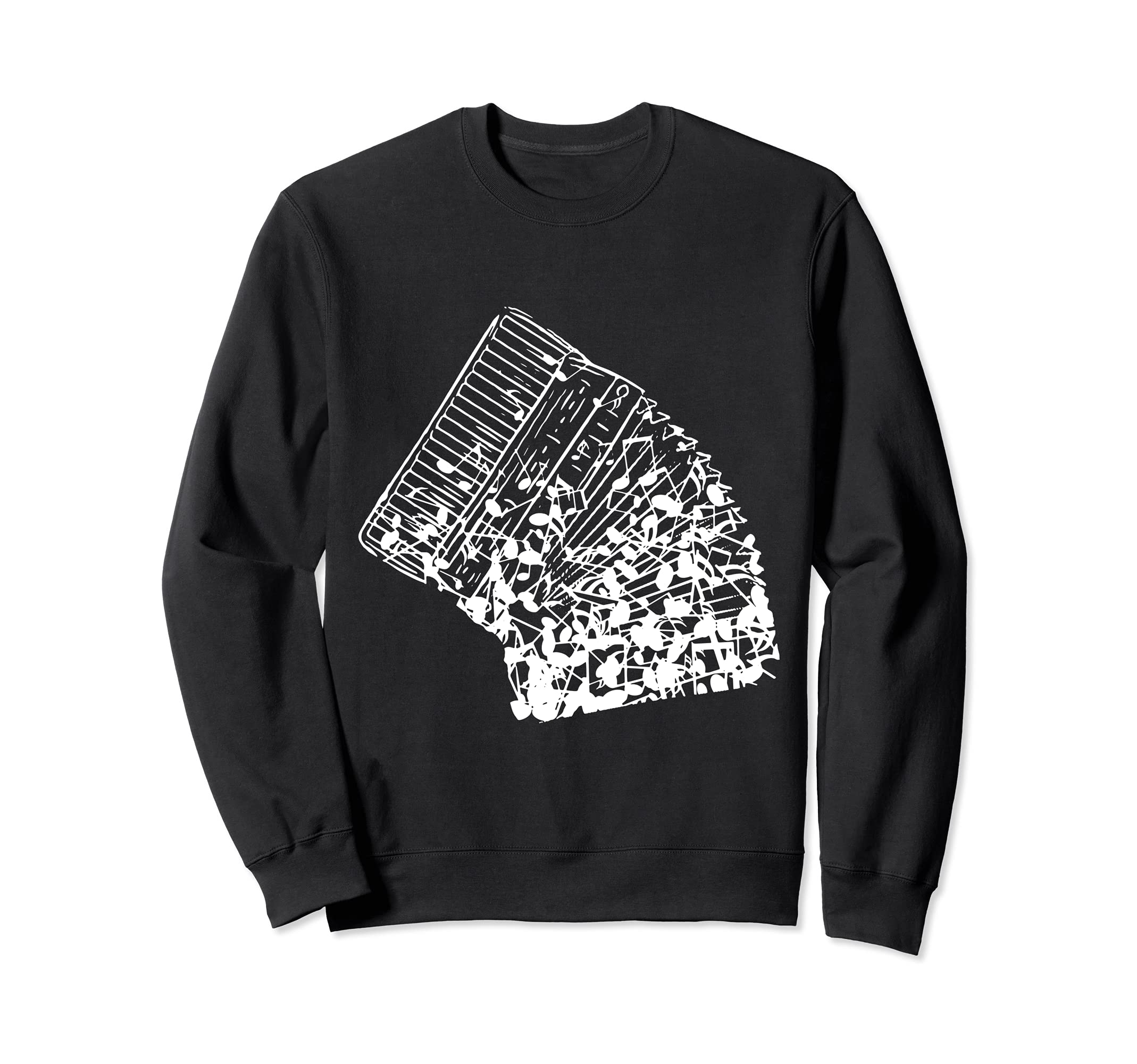 Accordion instrument from sheet music Sweatshirt