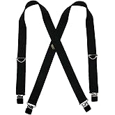 Welch Men's Elastic Clip End Double Face Suspenders