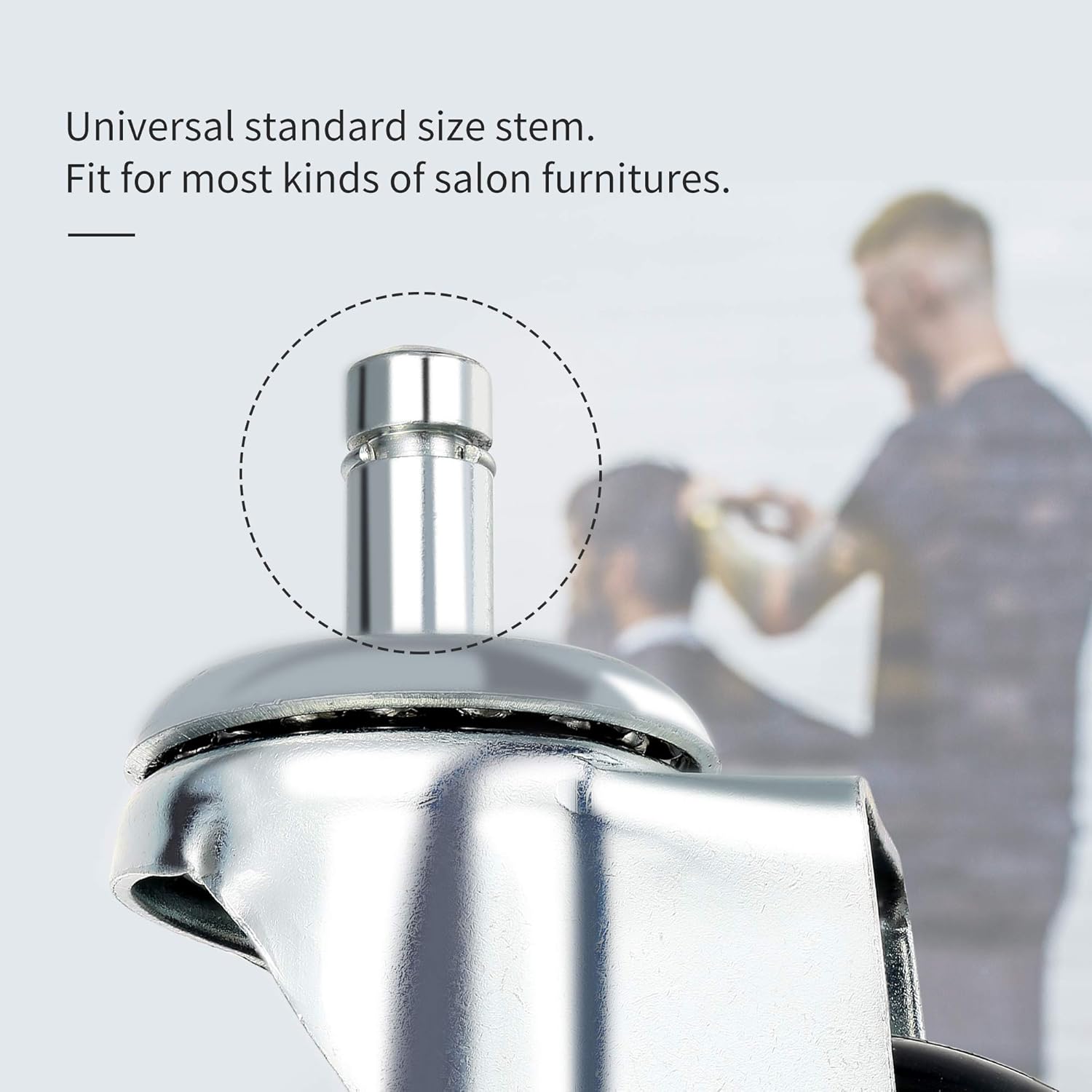 Salon Trolley Cart Chair Caster Wheels (Set Of 4), Hair-free Rolling Casters for Stool Chair, Hair Stylist Color Table Tray, Spa Beauty Furniture Equipment: Beauty