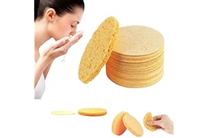 CROOT Phor Essentials Turmeric Kojic Acid Pads, Kojic Acid and Turmeric Cleansing Pads for Face, Turmeric Kojic Acid Pads,Facial Sponges for Cleansing(10PCS)