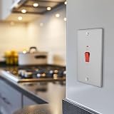 BG Electrical Large Cooker Control Switch with LED Indicator Nexus Metal view 7