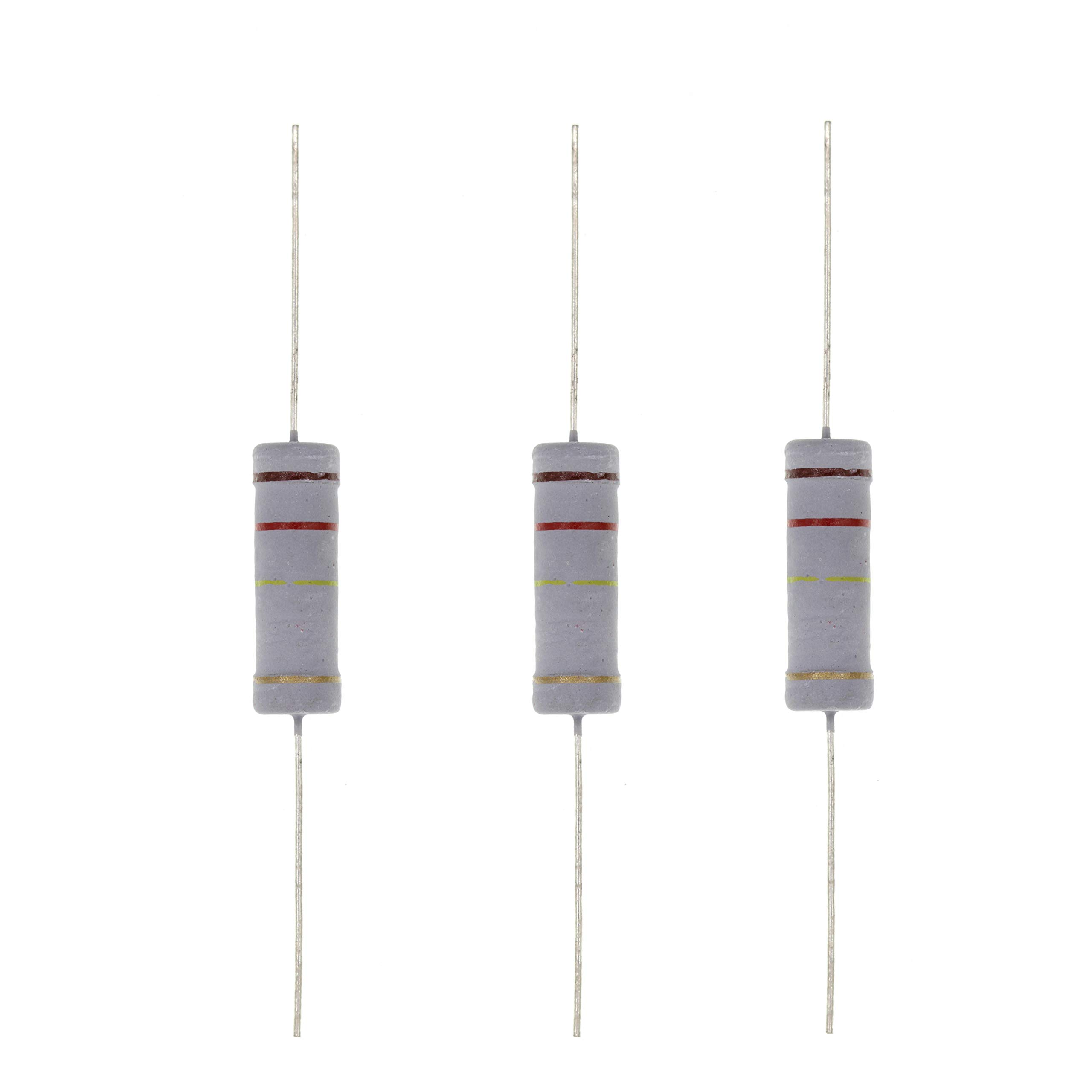 HUABAN 10PCS 5W 5 Watts 120K 120K Ohm 5% Metal Oxide Film Resistor