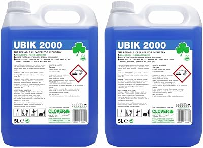 Clover Chemicals Ubik 2000 Universal Cleaner Concentrate 5 L Pack of 2