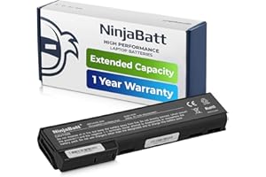 NinjaBatt Battery for HP 8460P 628668-001 8470P 8570P 628666-001 628670-001 6560B CC06 631243-001 CC09 CC06XL 634089-001 634087-001 6465B 6470B 6460B - High Performance [6 Cells/4400mAh/48Wh]
