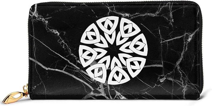 Amazon 財布 長財布 レディース かわいい Pu革 大容量 ブランド ファスナー おしゃれ ケルトノット 柄 高校生 財布 お札 小銭入れ コインケース カード12枚入れ 誕生日プレゼント 並行輸入品 レディースバッグ 財布