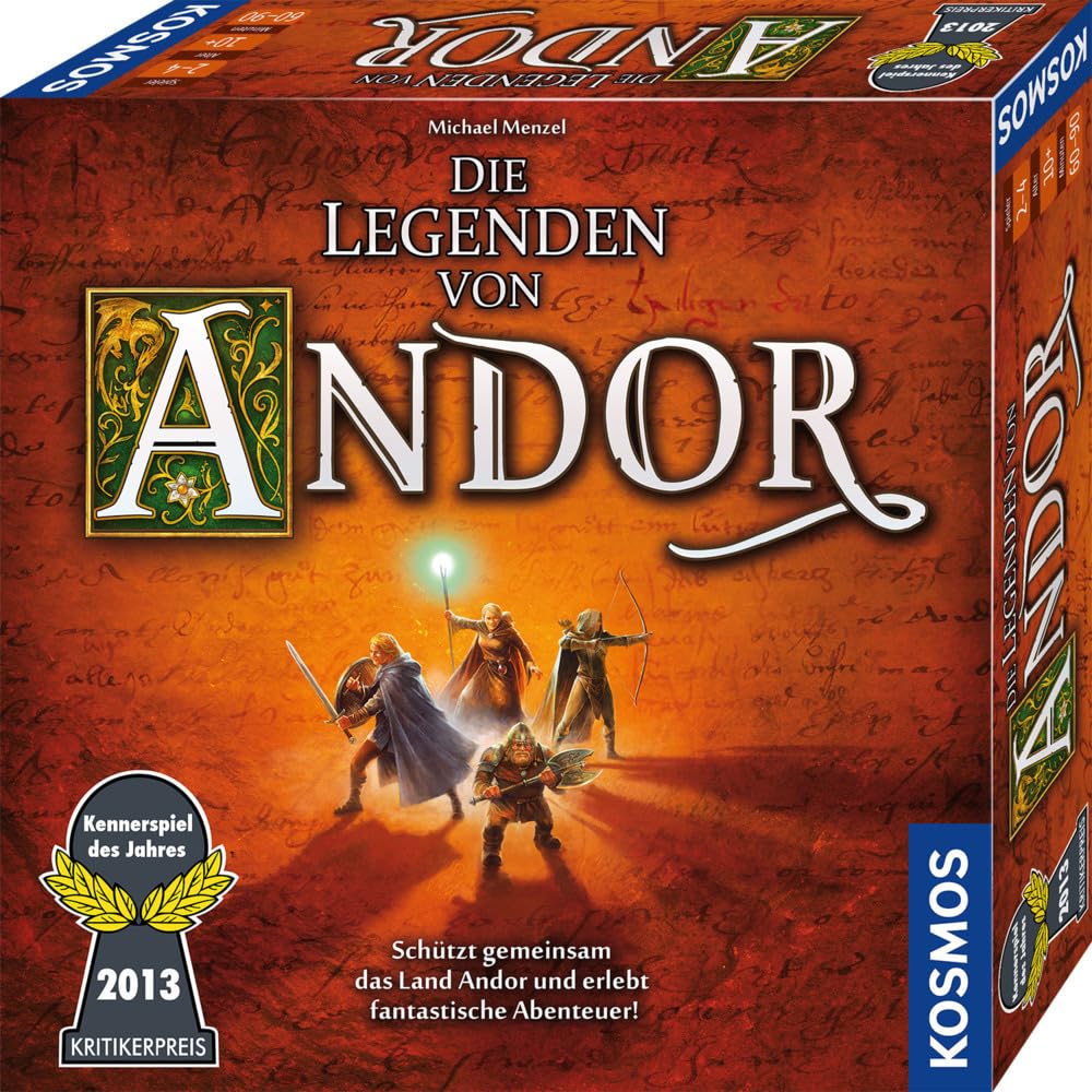 Kosmos 691745 The Legends of Andor [German Language Product], Awarded Kennerspiel des Jahres 2013