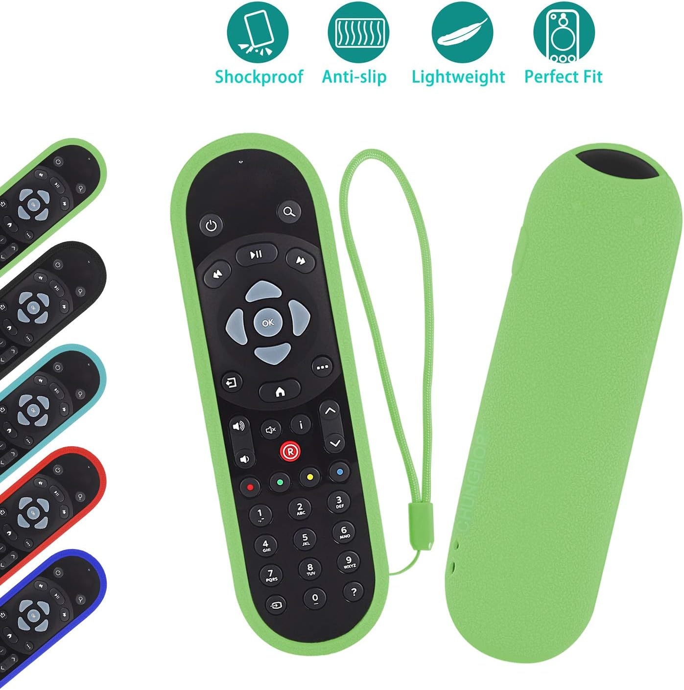 Remote Cover Case Fit for Sky Glass/Stream TV Remote, Also for Sky Q Touch and Non-Touch Remote Control, Anti-Slip - Image 4