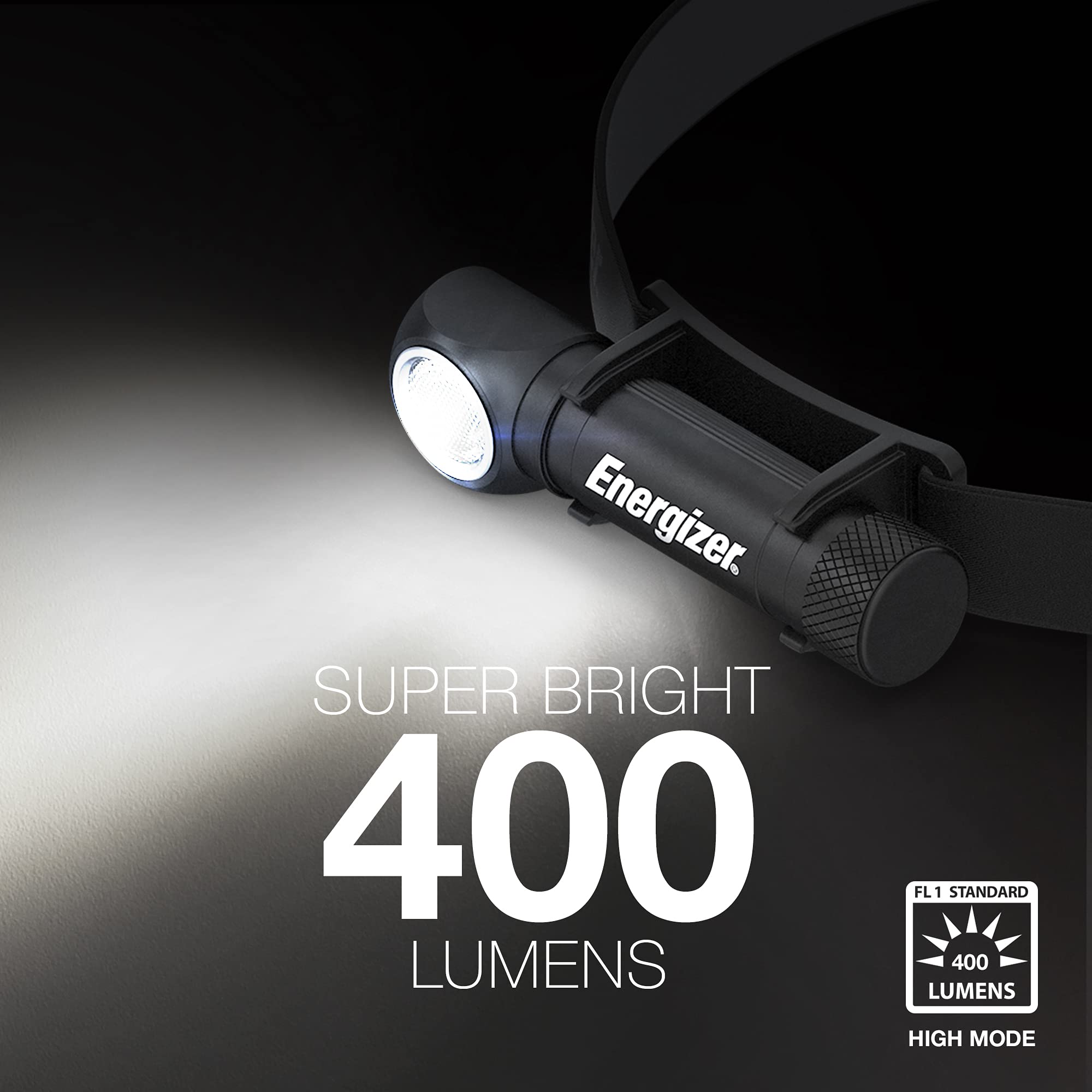 Energizer LED Headlamp Rechargeable X1000, Ultra Bright IPX4 Water