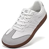 HOBIBEAR Barefoot Shoes Wide Casual Lace Up Retro Fashion Sneakers for Women Men