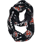 Littlearth NFL San Francisco 49ers Sheer Infinity Scarf, Team Color, 70” x 25”