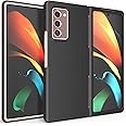 Nakedcellphone Case for Galaxy Z Fold 2, [Black] Slim Hard Shell Protector Cover [Anti-Fingerprint, Grid Texture] for Samsung Galaxy Z Fold 2 5G Phone (2020, SM-F916)
