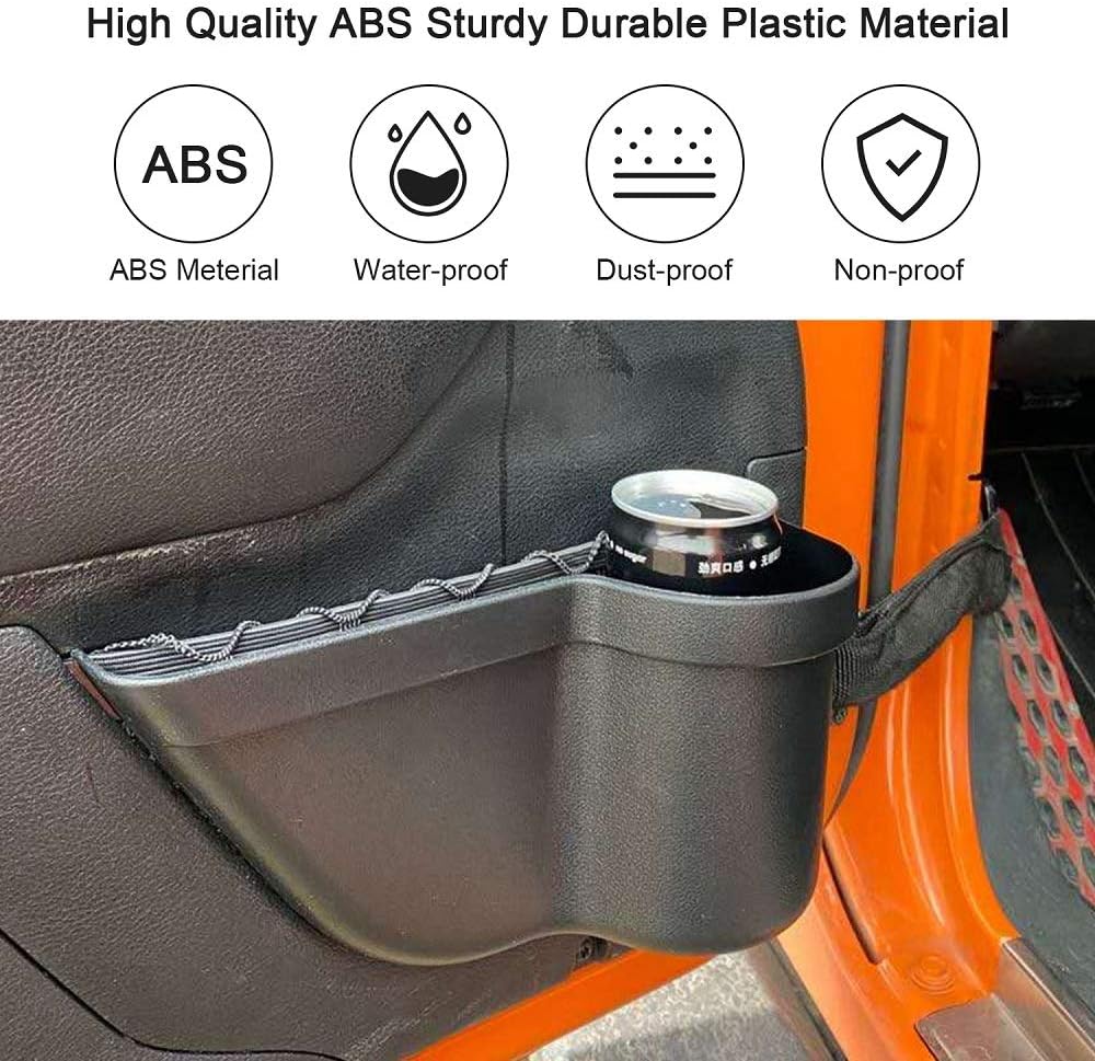 CALBEAU Front Door Side Insert Storage Pockets Box, Door Storage Pockets for JK, Door Net Pocket Replacement for 2011-2018 Jeep Wrangler JK JKU 2/4-Door(2020 Upgraded Version): Automotive