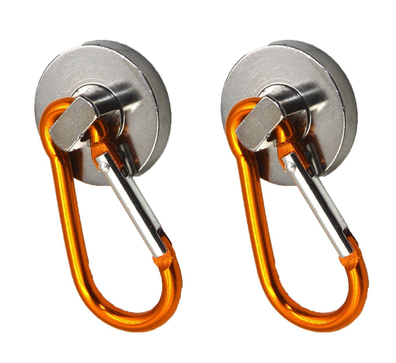 (2)10L0L SUPERStrong Neodymium Holds 40 Lbs! Carabiner Snap
