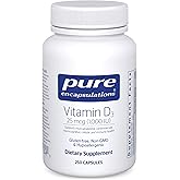 Pure Encapsulations Vitamin D3 25 mcg (1,000 IU) - Supplement to Support Bone, Joint, Breast, Heart, Colon & Immune Health - with Premium Vitamin D - 250 Capsules