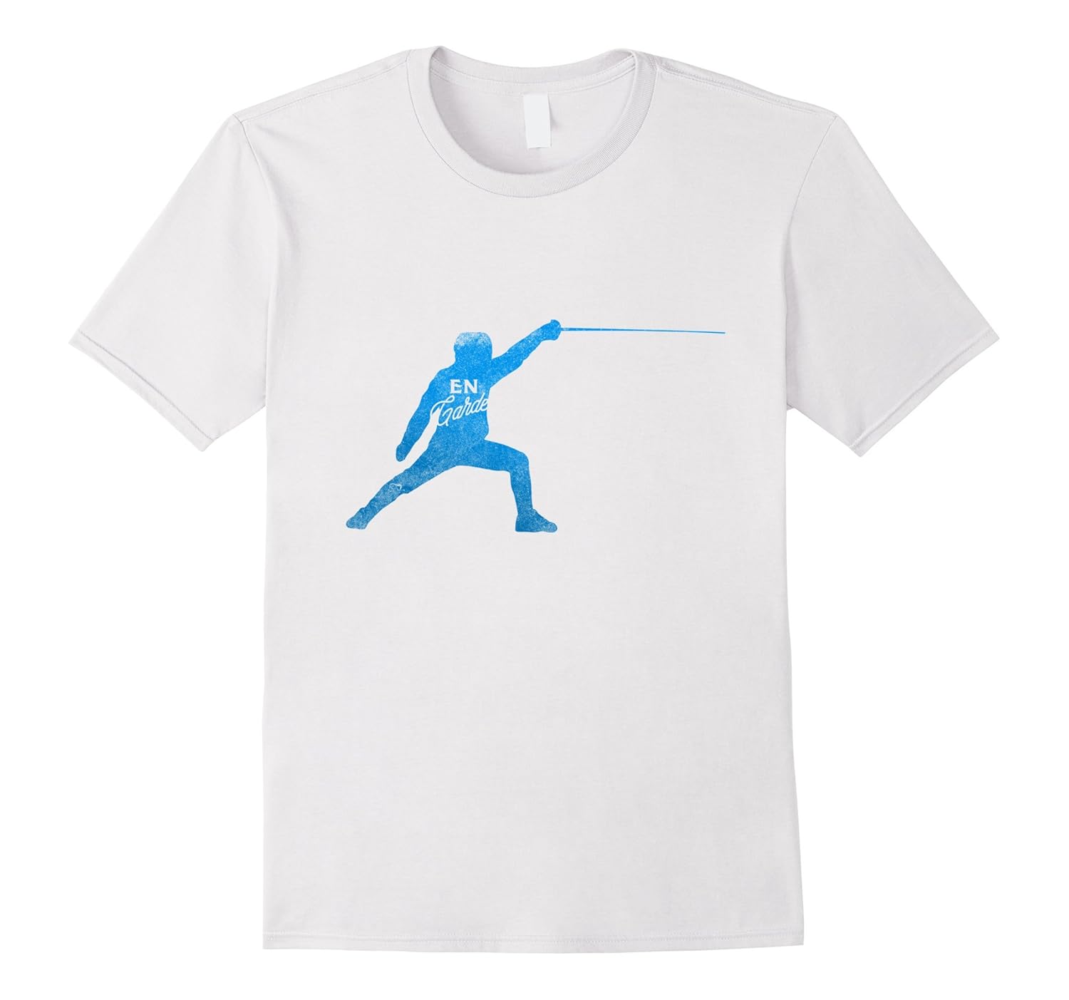 En Garde Position Fencing Sabre T shirt Fencer Gifts FenceCL Colamaga