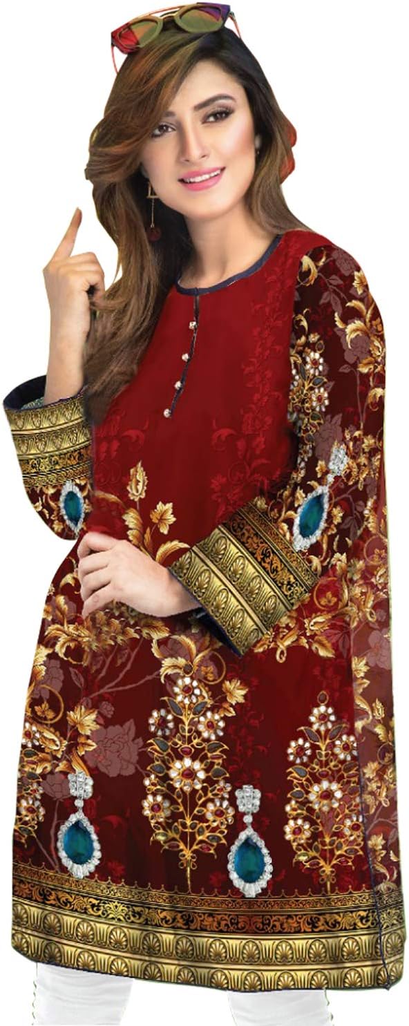Women’s Pakistani Indian Kurta Winter Khaddar Kurti Tunic