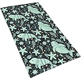COFLGRYU Manatee Hand Towel for Bathroom Soft Absorbent Kitchen Dish Towels Decorative Bathroom Towel for Hair Guest Gym Spa 16"X27.5"