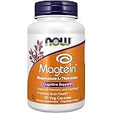 NOW Supplements, Magtein&reg; with patented form of Magnesium, 90 Veg Caps