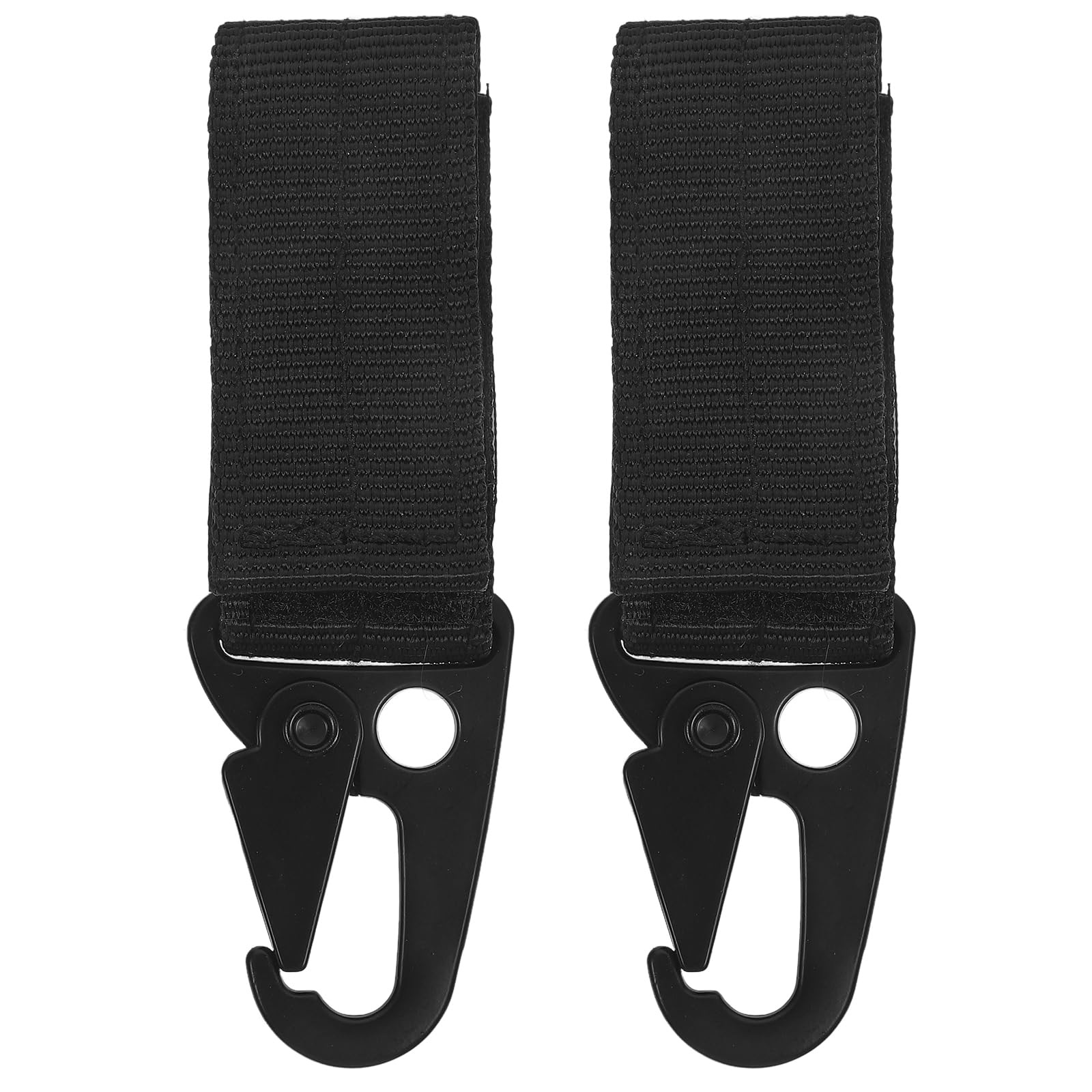 Outdoor Nylon Webbing Hanging Buckle Fan Belt Multifunctional Carabiner Eagle Hook (Black)